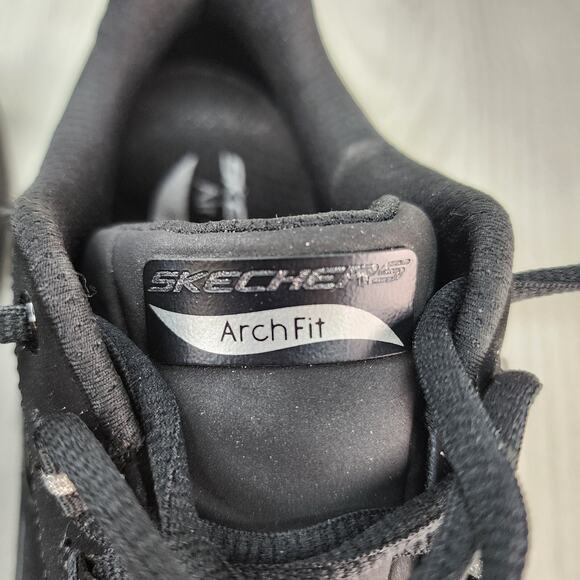 Arch Fit Skechers Women's 7.5 Sneakers Black Air-Cooled SN 150062 - Picture 8 of 11